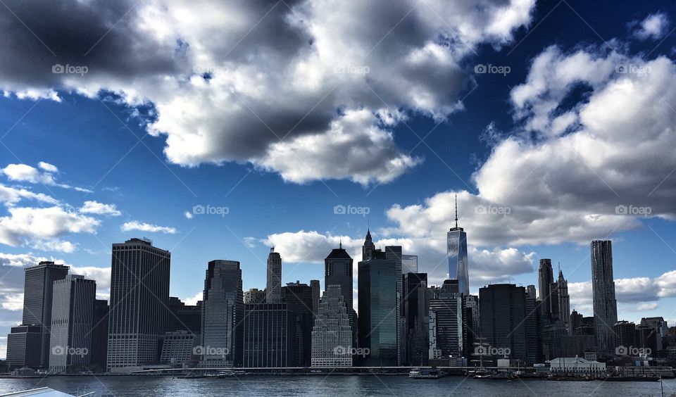 New York City landscape from Brooklyn 