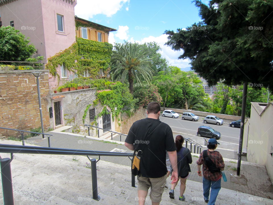 Architecture, Family, House, Street, Building