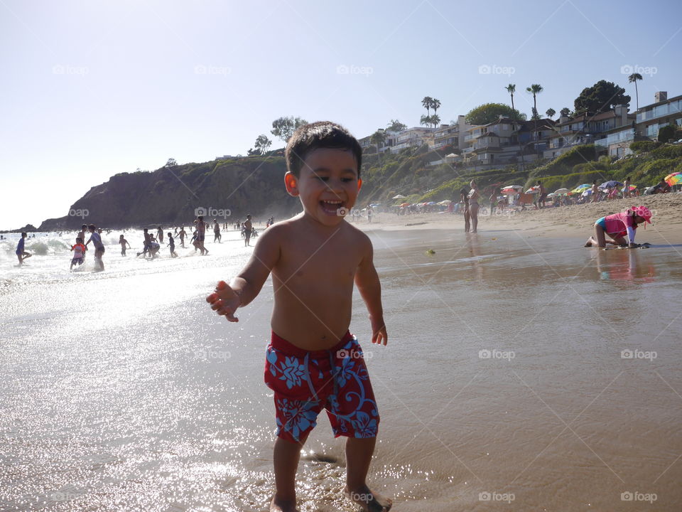 Beach, Child, Seashore, Water, Travel