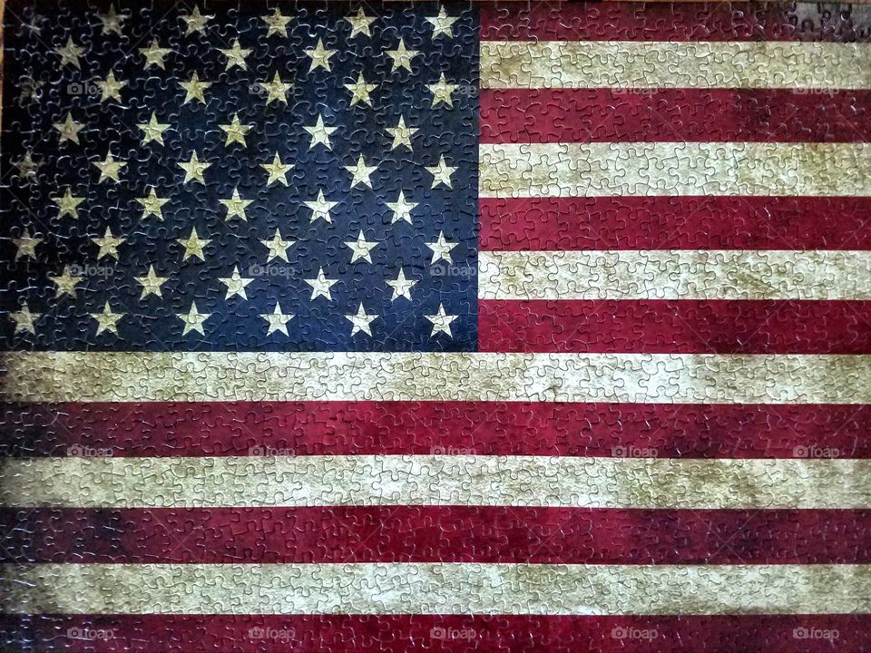 USA Flag Puzzle