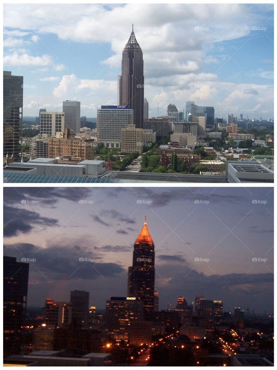 Day to Night in Atlanta