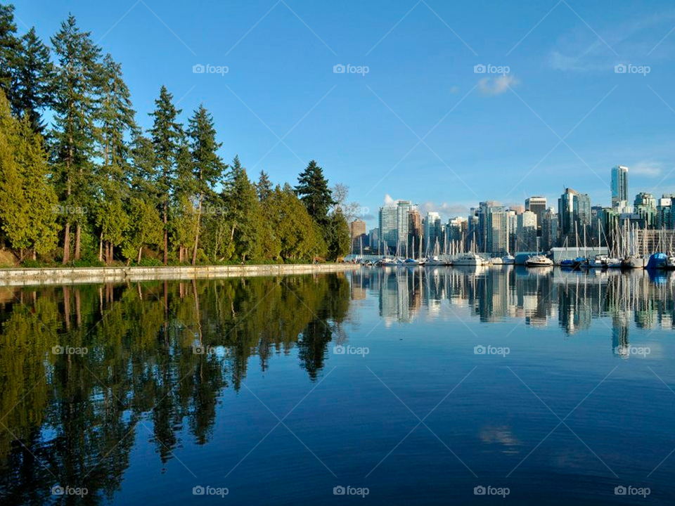 Vancouver BC half nature half city