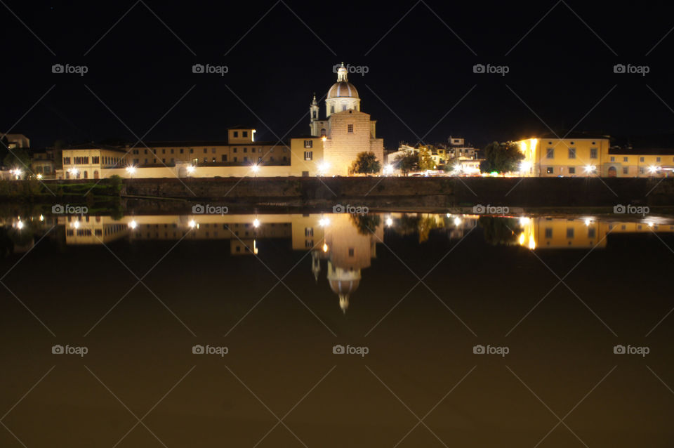 florence florence firenze arno italy night reflection river italy tuscany church by alexakafroggy