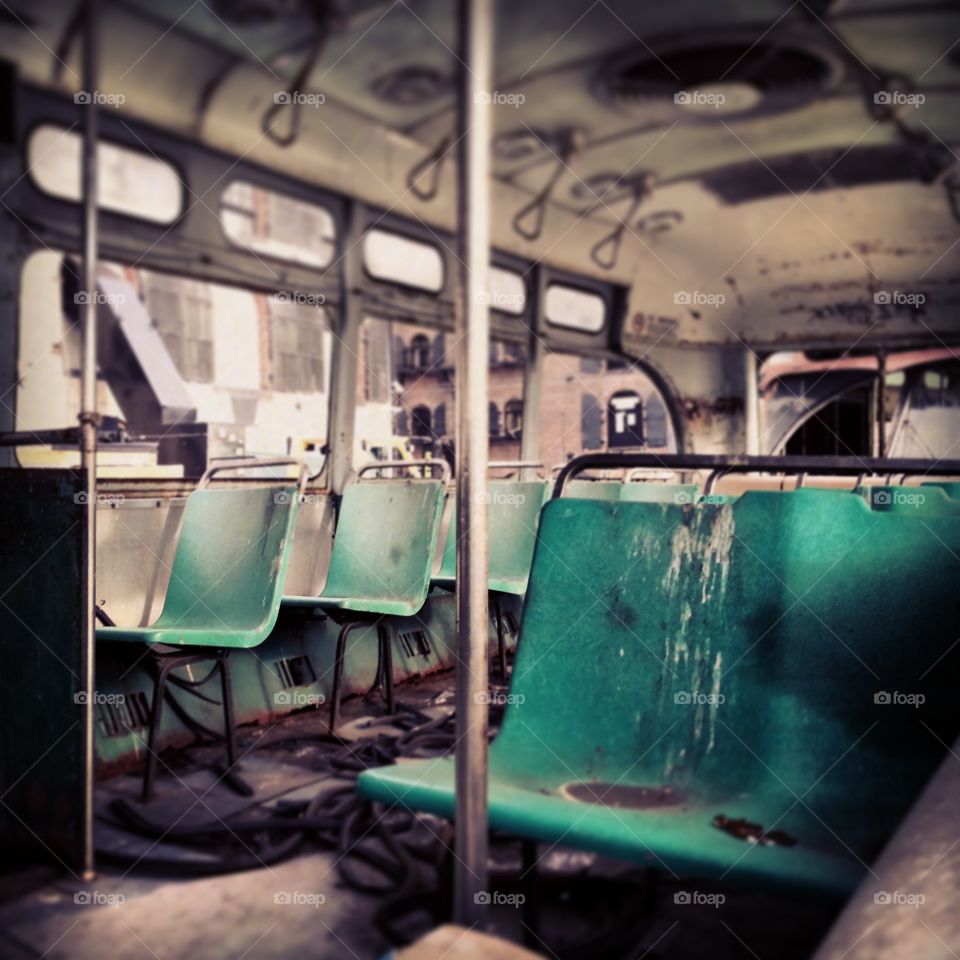 Abandoned, No Person, Seat, Indoors, Room