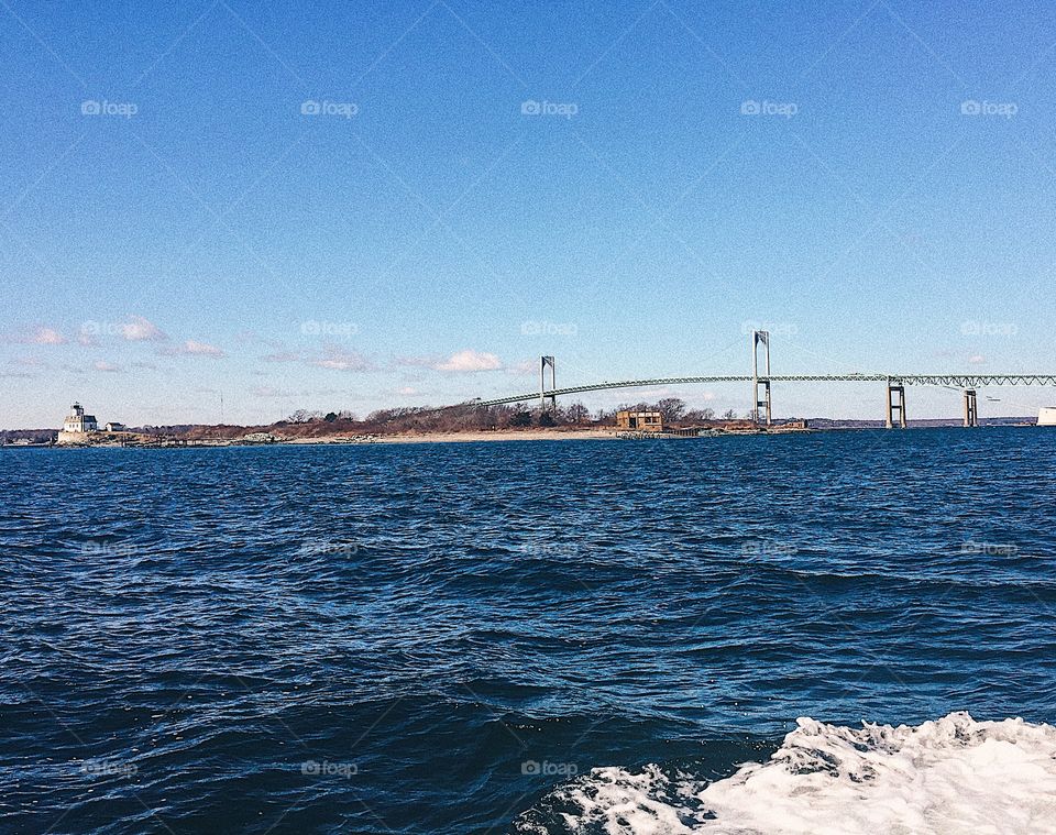 Atlantic Ocean bridge Newport Rhode Island