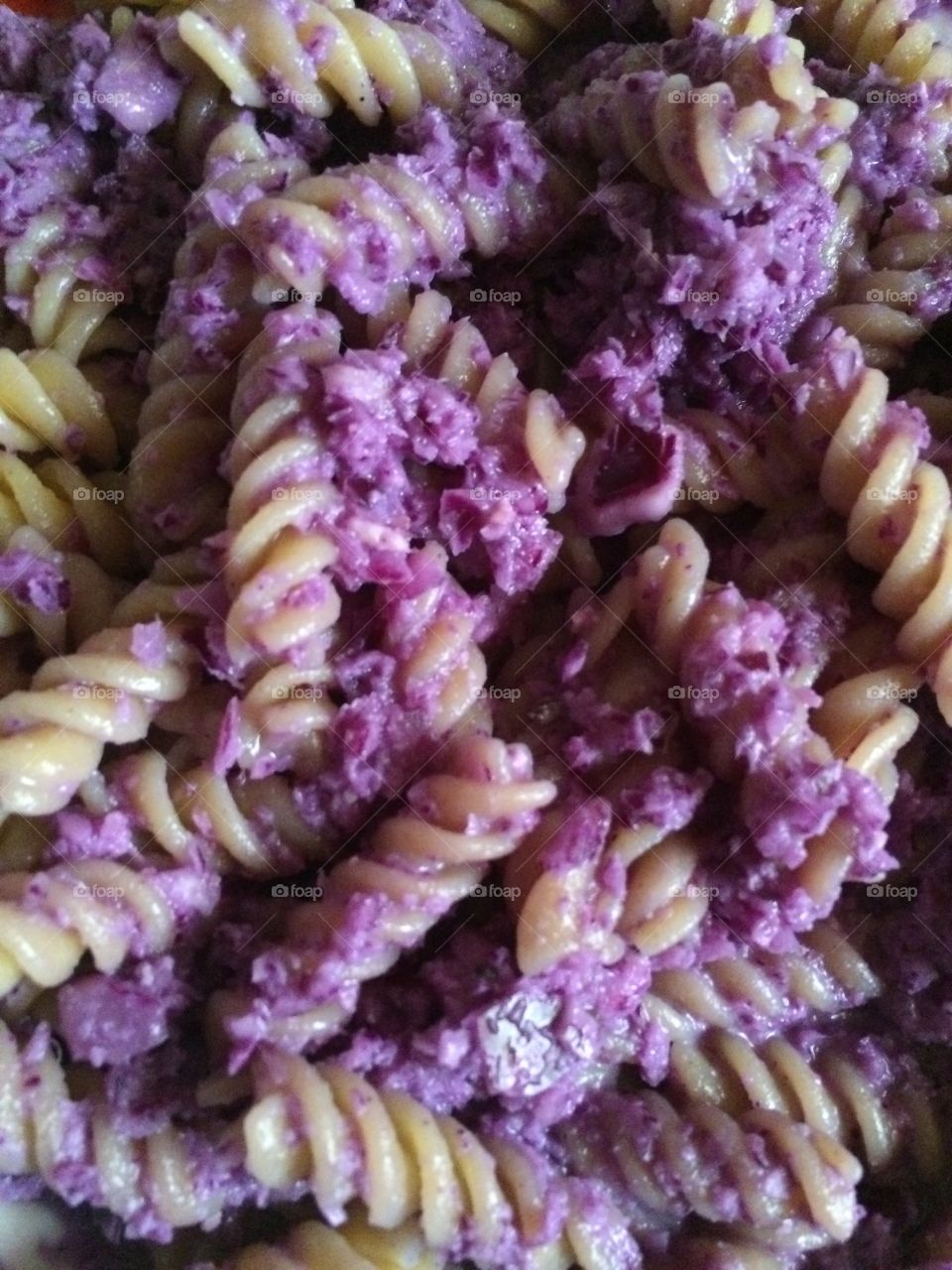 Fusilli in viola