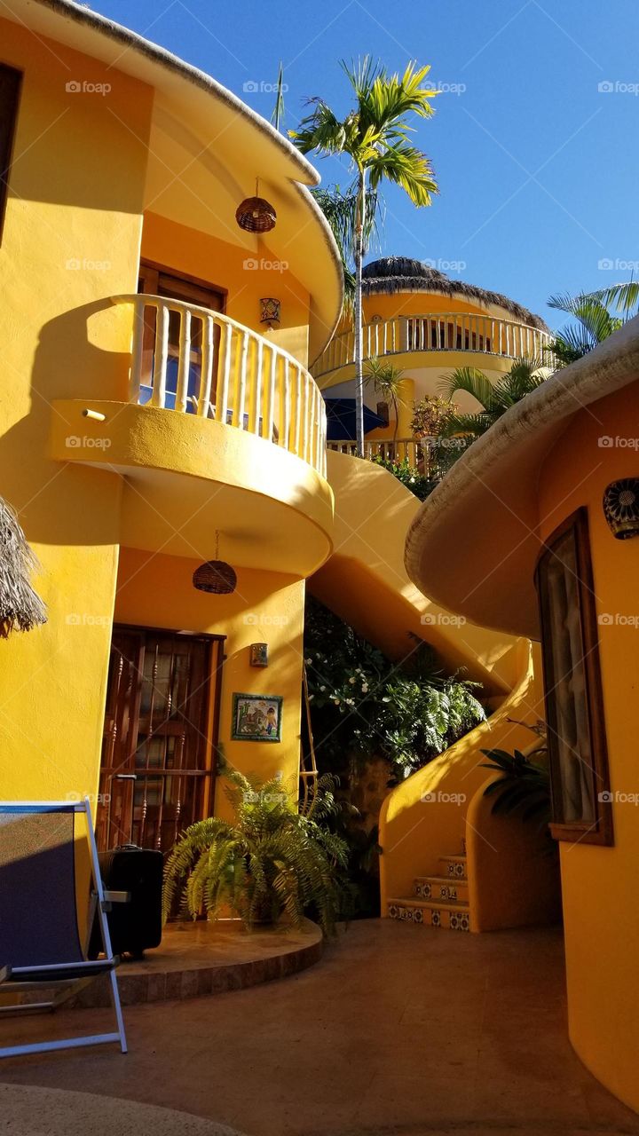 Yellow Casita in sayulita mexico