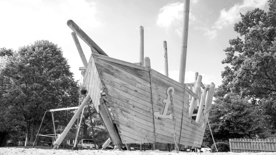 Pirate Ship. Pirate ship climbing frame