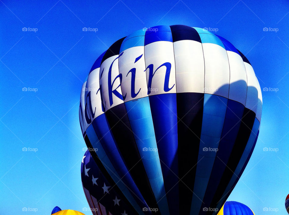 sky blue colourful balloon by wmm1969