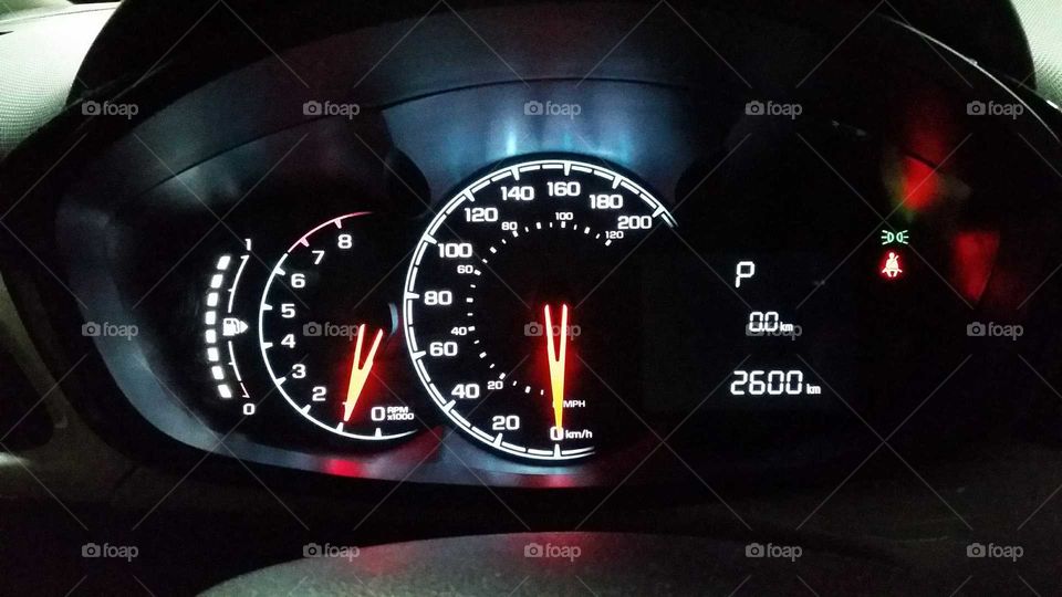 Dashboard Speedometer Odometer