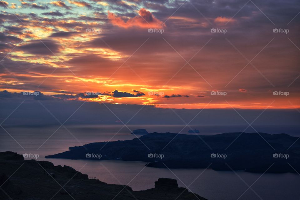 Sunset in Santorini