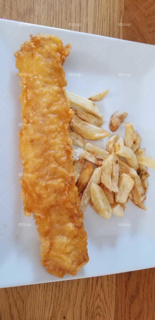 Who can resist a traditional fish and chips for Britain,  not me.