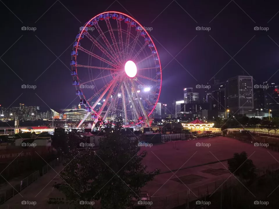 Ferris wheel Night View