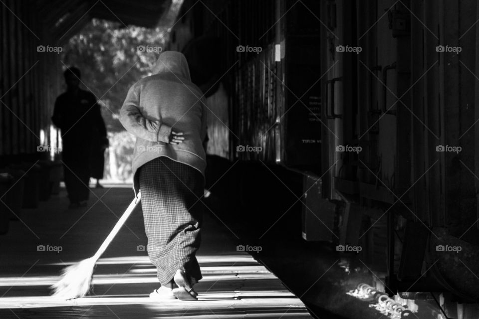 Sweeping the platform