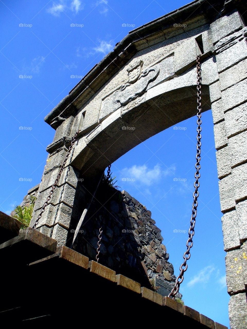 Portal at colonia del sacramento, uruguay