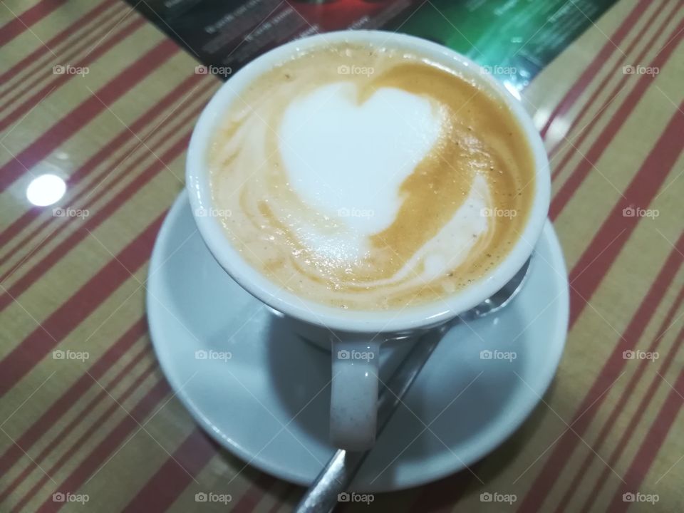 Corazón en mi café
