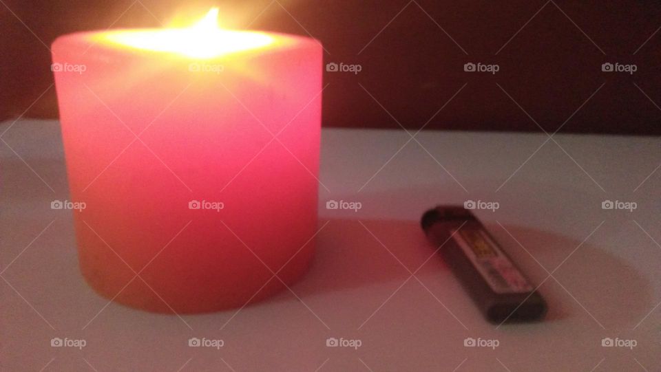 charming candle s flame.