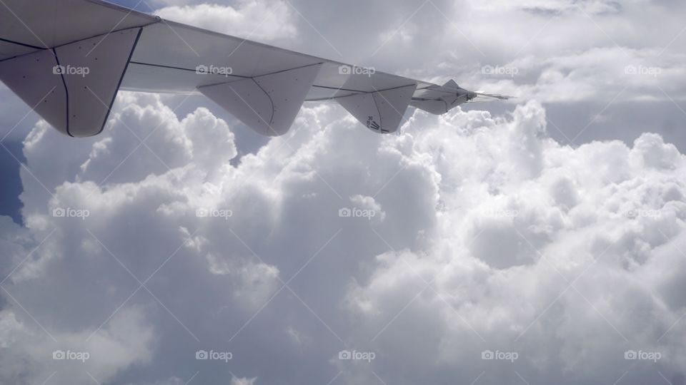 Sky cloudy plane