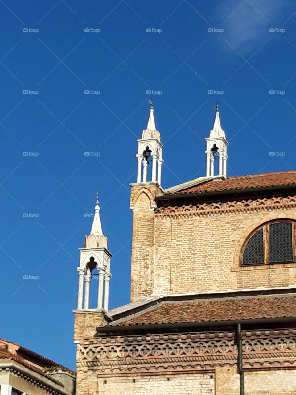 clochetons d'une eglise de Venise