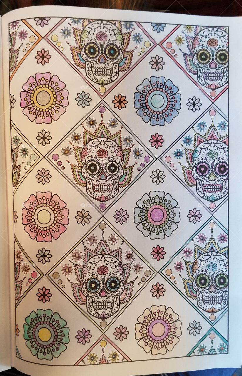 my artwork from the day of the dead
