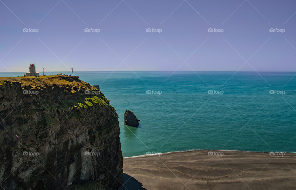Ocean view from vik Iceland 