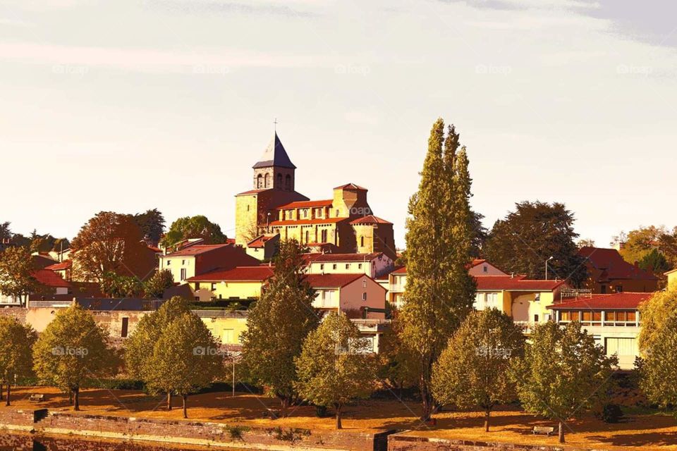 City of Pont-du-Château in Auvergne