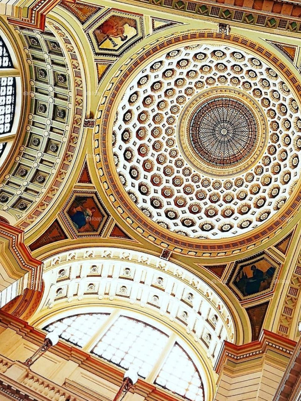 Beautiful courthouse ceiling