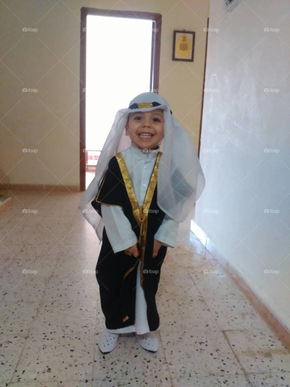 My nephew in the ceremony of the circumcision of his