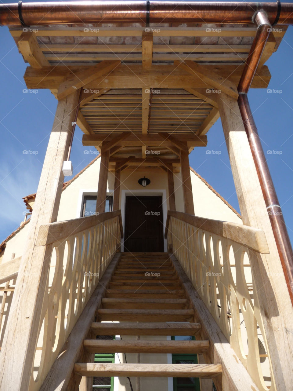 viscri romania stairway wooden by horia.irimie