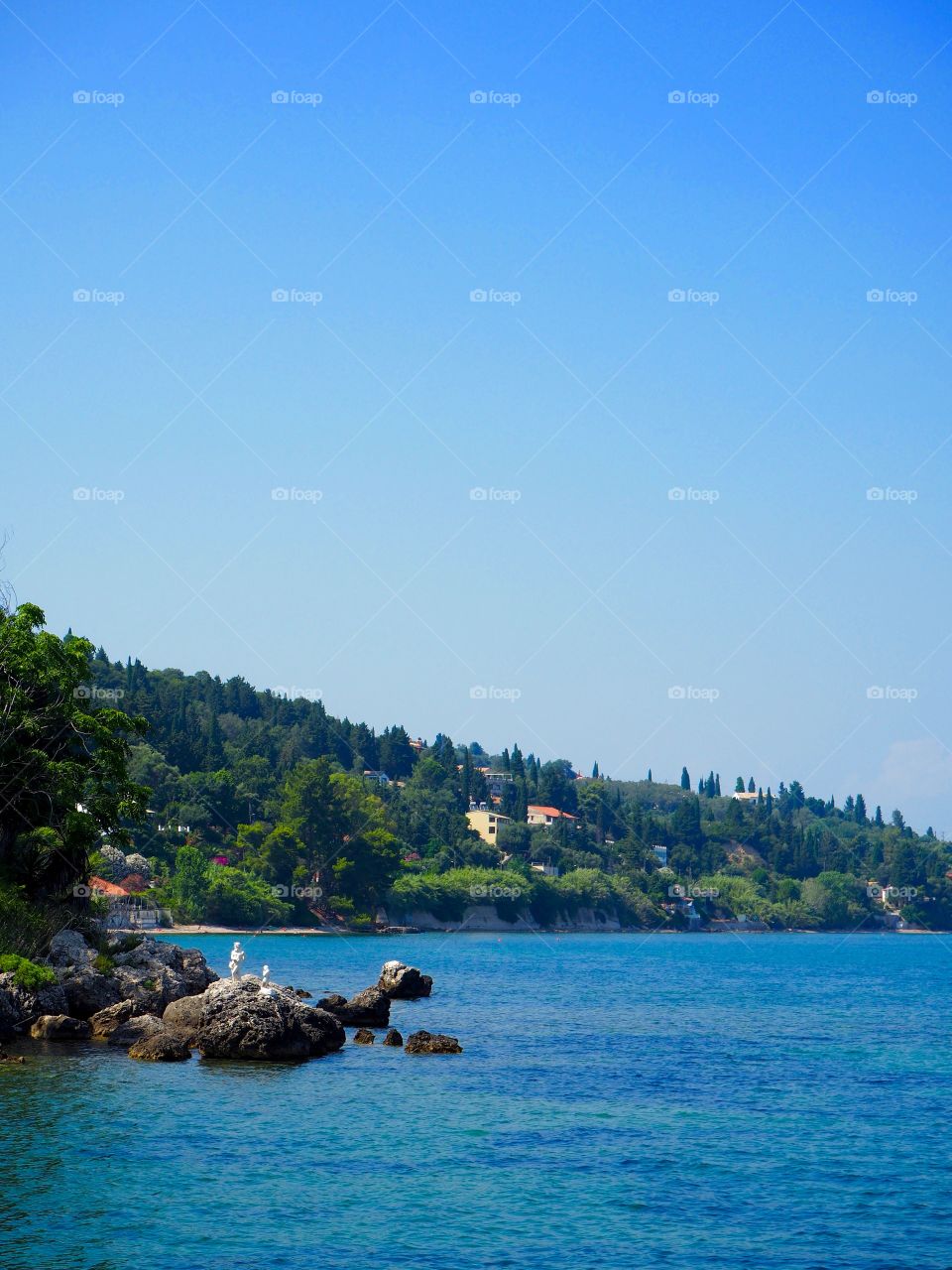 Up the coast, Kaiser Bridge, Perama, Corfu, Greece