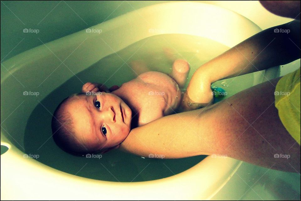 first bath