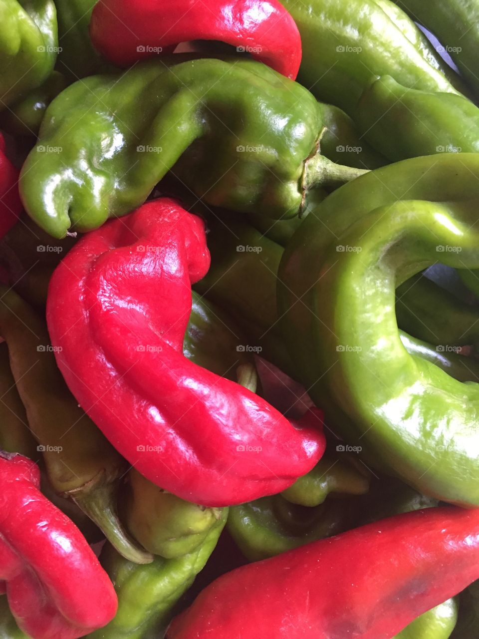 Red and green pepper