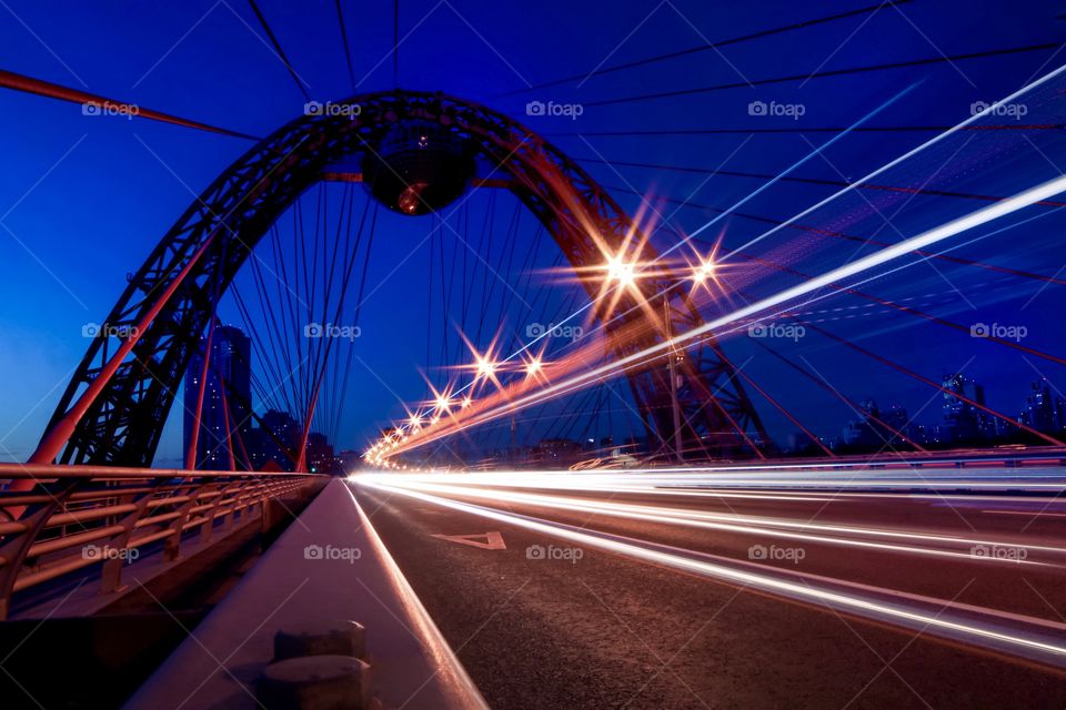 Night lights long exposure 