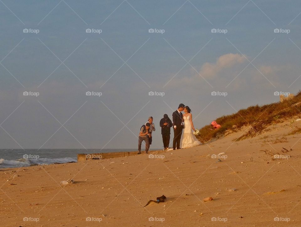 Wedding on the beach.