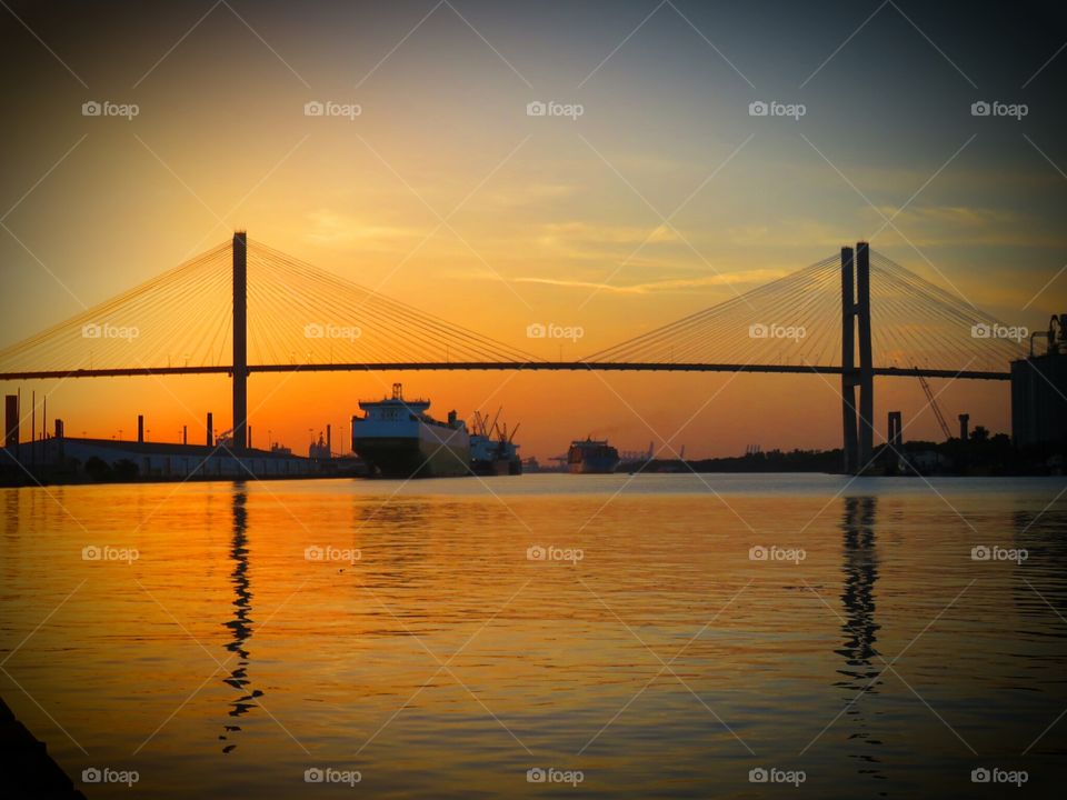 The Talmadge Bridge. one of my favorite suspension bridges in the South.