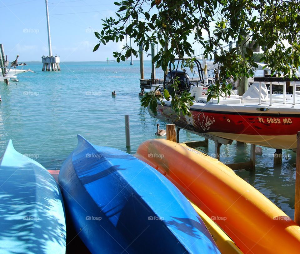 Boat kayak water