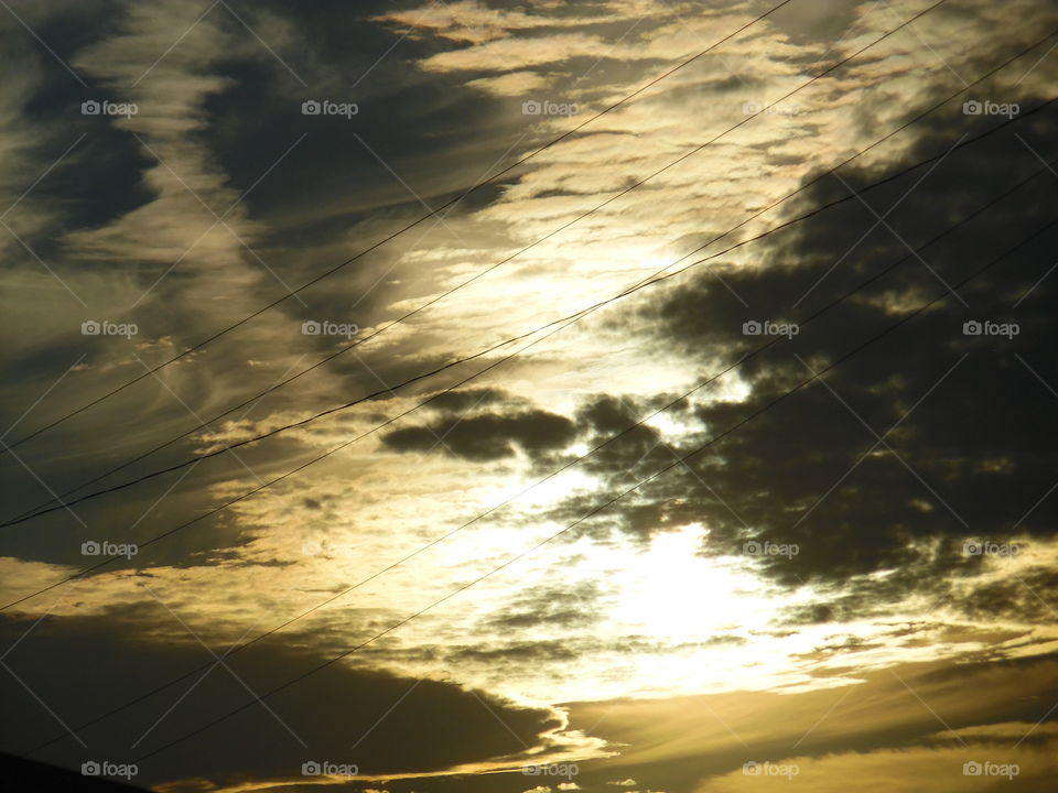 fast sunset. the sun was well on its way down in this photo