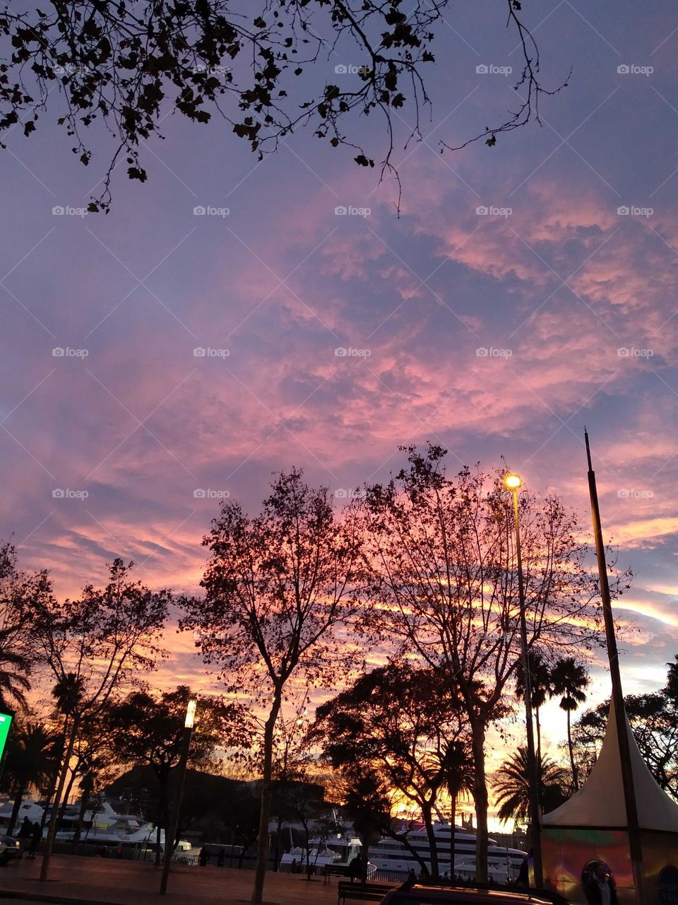 atardecer en Barceloneta