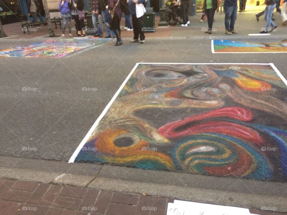 sidewalk art 