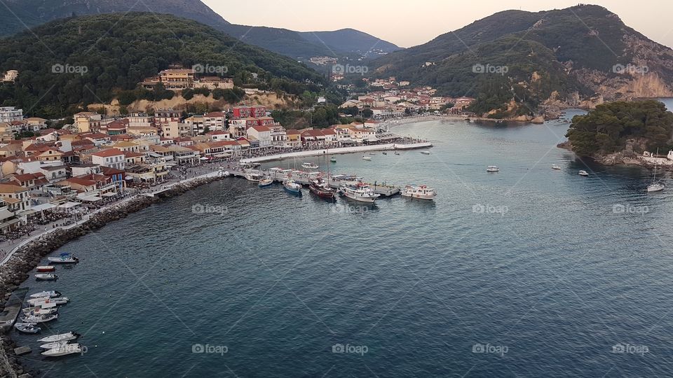 parga greece before night