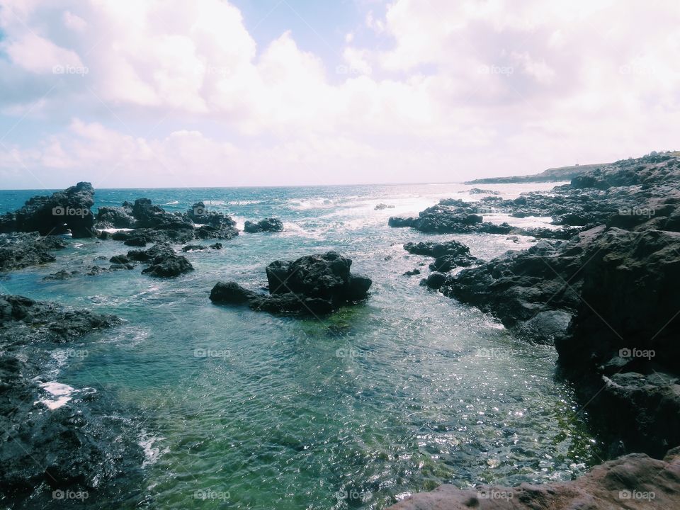 A bay in Hawaii