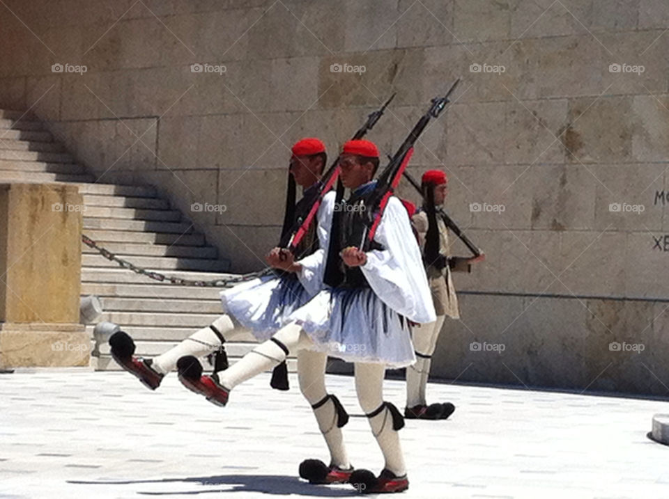 athens royal guards by melvyn