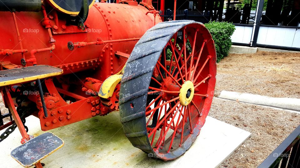 Red on wheels