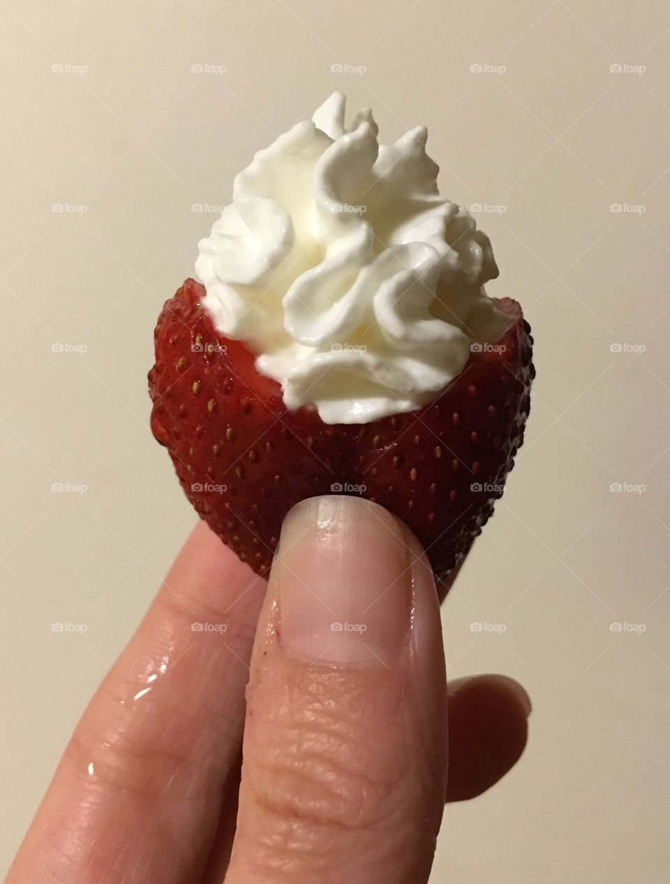 Strawberry whipped cream dessert! 