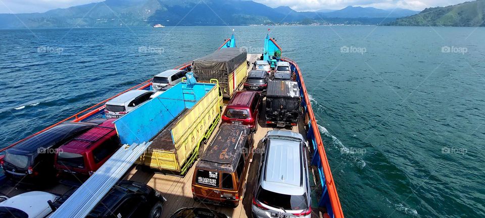 Ferry Crossing at Lake Toba