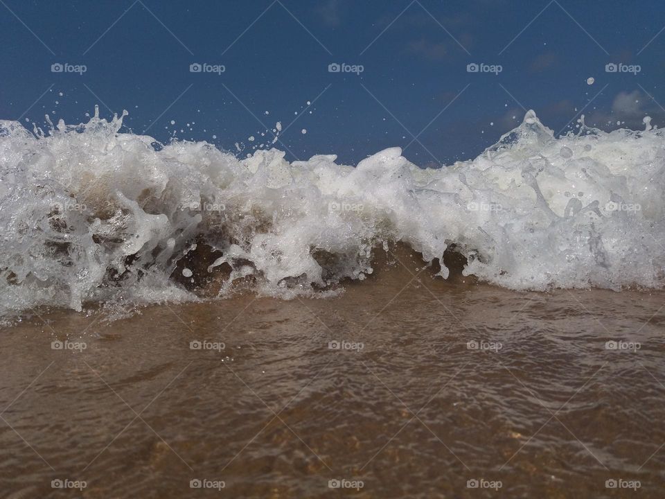 Wave and water