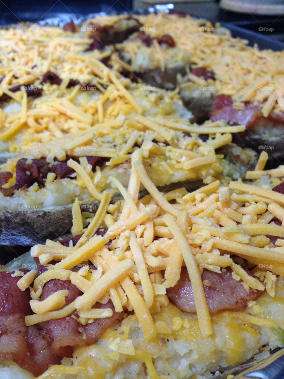 Loaded baked potatoes