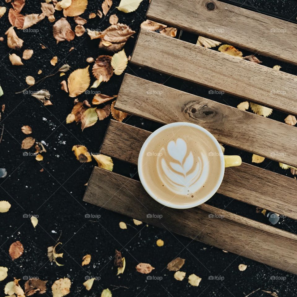 Coffee in autumn