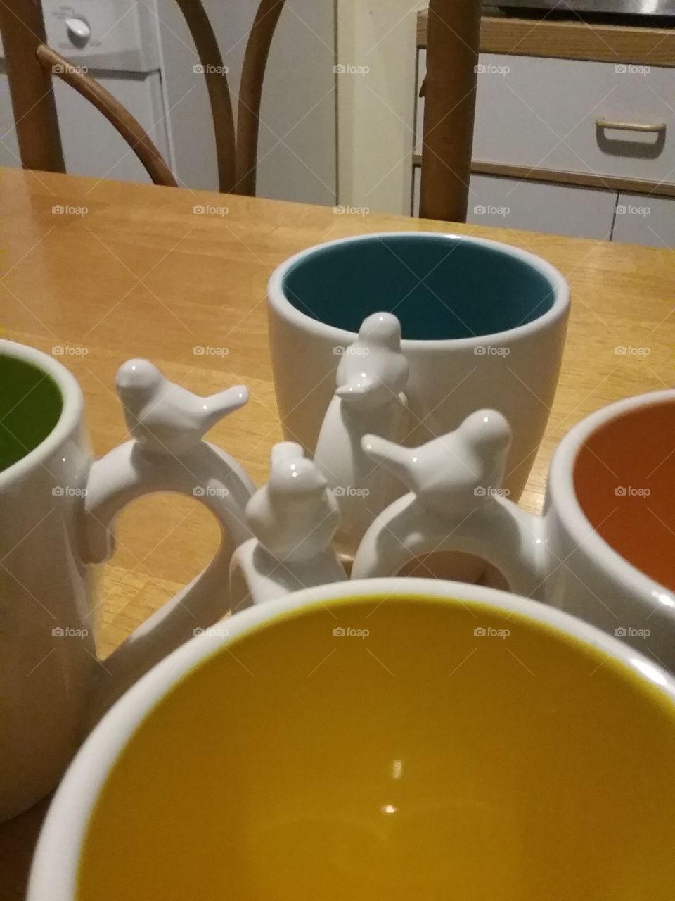Cups With Birds