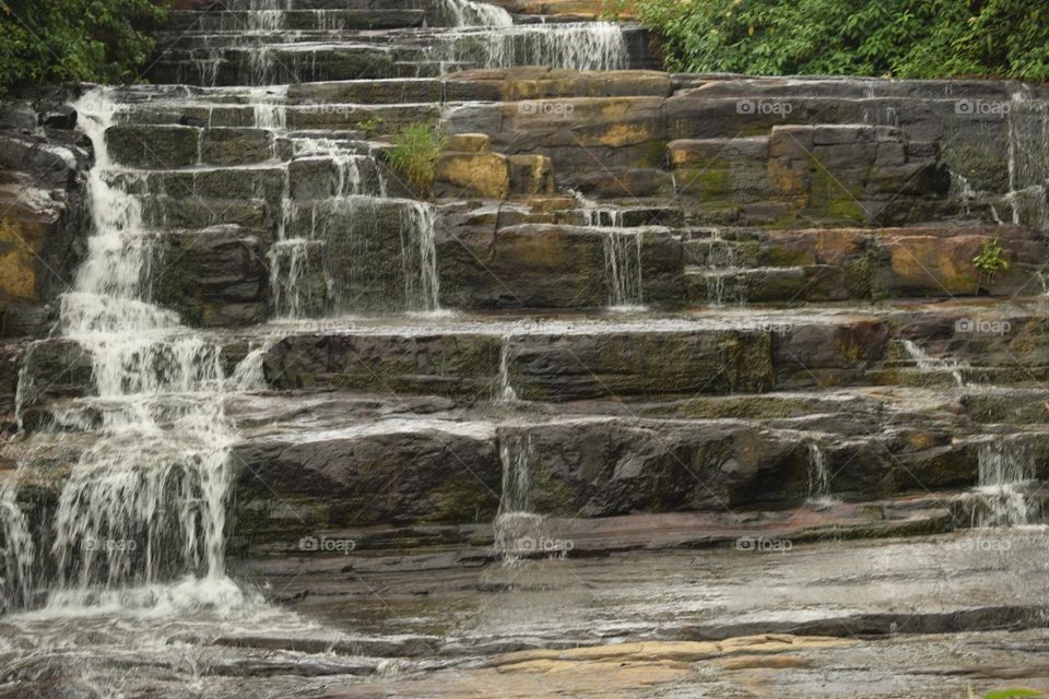 amazing view landscape sri lanka nanu oya waterfall